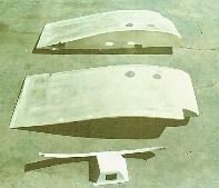 Grumman wingtips and speaker housing